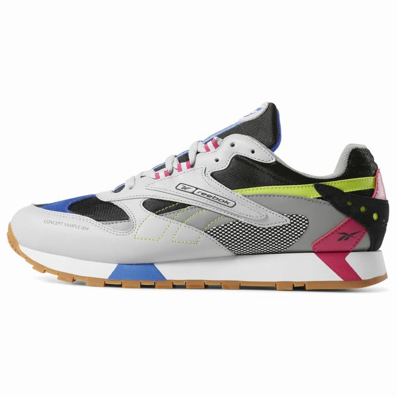 Tenisi Reebok Classic Leather Ati 90s Barbati Colorati/Gri/Negrii/Albastri Romania VT3935TY